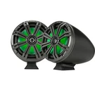 2X Kicker 46KMFC8 8" 300W Boat Rgb Led Black Tower Speakers W/charcoal Grilles. Fixed Price $535.96.