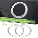 2 Pcs 8" Car Subwoofer Speaker Rings Spacers Audio Decorative Circle Silver Tone. Fixed Price $23.99.