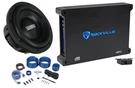 Sundown Audio SML-8 D4 8" 400W Rms Shallow Subwoofer+mono Amplifier+amp Wire Kit. Fixed Price $315.94.