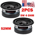 2X 5W 4 Ohm Full-frequency 52MM Round Small Speakers Audio Loudspeaker. Fixed Price $11.93.