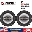 2X Kuerl 6" 350W Max 4WAY Car Hifi Coaxial Speaker Vehicle Door Auto Audio Music. Fixed Price $27.99.