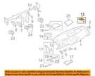 Mitsubishi Oem Eclipse Instrument Panel Dash-speaker Grille Right MN121390HA. Fixed Price $9.70.