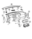 Genuine Mopar Speaker Grille 5YK01LC5AD. Fixed Price $40.14.