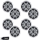 Wet Sounds Four Pairs Of XS-65I-S Silver Marine Grade 6.5" Speakers. Fixed Price $879.96.