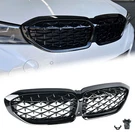 Glossy Black Front Kidney Diamond Grille For 2019-2022 Bmw G20 330I M340I. Fixed Price $45.00.