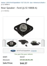 Genuine Ford Rear Speaker JL1Z-18808-A. Fixed Price $30.00.