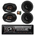 Jbl Bluetooth Fm Radio Receiver, 2X 6.5" 150W + 6X9" 300W Speakers W/wire. Fixed Price $319.85.