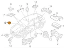New Audi Q7 Dashboard Sound Speaker 4M0035397 17-19 Original. Fixed Price $222.64.