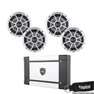 Wet Sounds HT-2 300 Watts Amp Two Pair XS-65I-S 6.5" 60 Rms Speakers. Fixed Price $659.97.