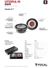 Focal Utopia 6WM Woofer Speakers (pair). Fixed Price $1899.00.