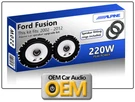 Ford Fusion Front Door Kit Alpine Car Speakers + Adaptors 220W. Fixed Price $90.37.