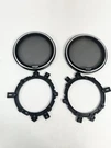 Kenwood 6.5" Inch Speakers Grills Covers Set Of 2 With Trim New. Fixed Price $29.99.