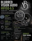 Blurred Vision Audio HIFISQ-6.5 Component Set Speakers High Quality. Fixed Price $69.99.