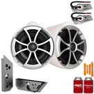 Wet Sounds ICON8W-SBM 8" White Tower Speakers W/ Malibu G5 Adapters. Fixed Price $1329.98.