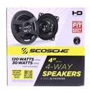 Scosche 4IN. 4-WAY Car Speakers HD4004A-WMISD. Fixed Price $26.99.
