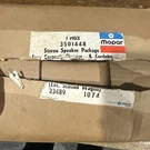 Mopar Chrysler Stereo Speaker Kit 3501448 Coronet, Charger & Cordoba. Fixed Price $216.06.