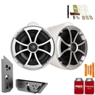 Wet Sounds ICON8W-X 8" White Fixed Tower Speakers With Malibu G5 Adapters. Fixed Price $1129.99.