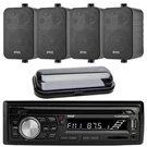 Pyle Bluetooth MP3 Am/fm Cd Radio Receiver, 4X Enrock 4" Box Speakers, Cover. Fixed Price $202.49.