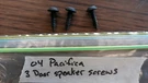 04-08 Chrysler Pacifica Infinity Door Speaker Screws (3) Oem 04685967AD. Fixed Price $12.97.