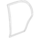 New Factory Gm Cadillac Dts Deville Door Surround Weather-strip Lh Rear 25721149. Fixed Price $60.00.