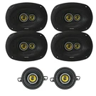 Kicker 3.5" 90W 2-WAY Car Audio Speakers (qty 2), 4X 6X9" 450W 3-WAY. Fixed Price $275.88.