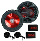 Boss 6.5" 350W 2 Way Car Audio Speaker System Red Stereo (refurbished). Fixed Price $48.59.