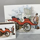 Antique Car Cigarette Matchbox Cover Case Italy Lanchester Enthusiast Gift. Fixed Price $11.40.